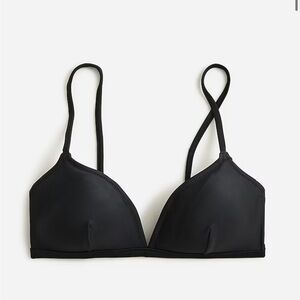 J. Crew New French Bikini top in black